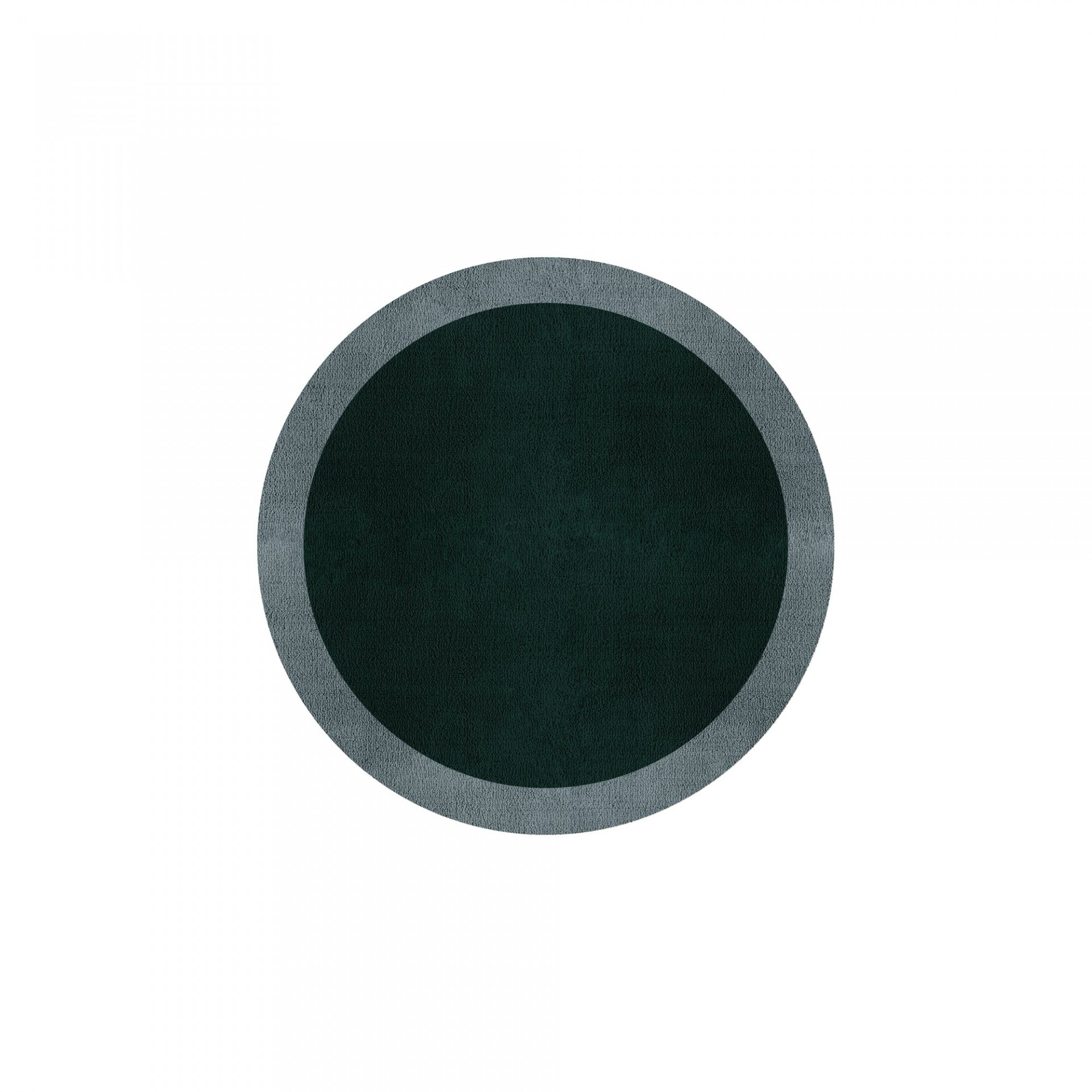 BORDER ATELIER HUNTER GREEN ROUND AREA RUG