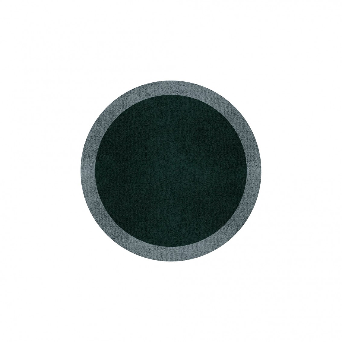 BORDER ATELIER HUNTER GREEN ROUND AREA RUG BORDER ATELIER HUNTER GREEN ROUND AREA RUG