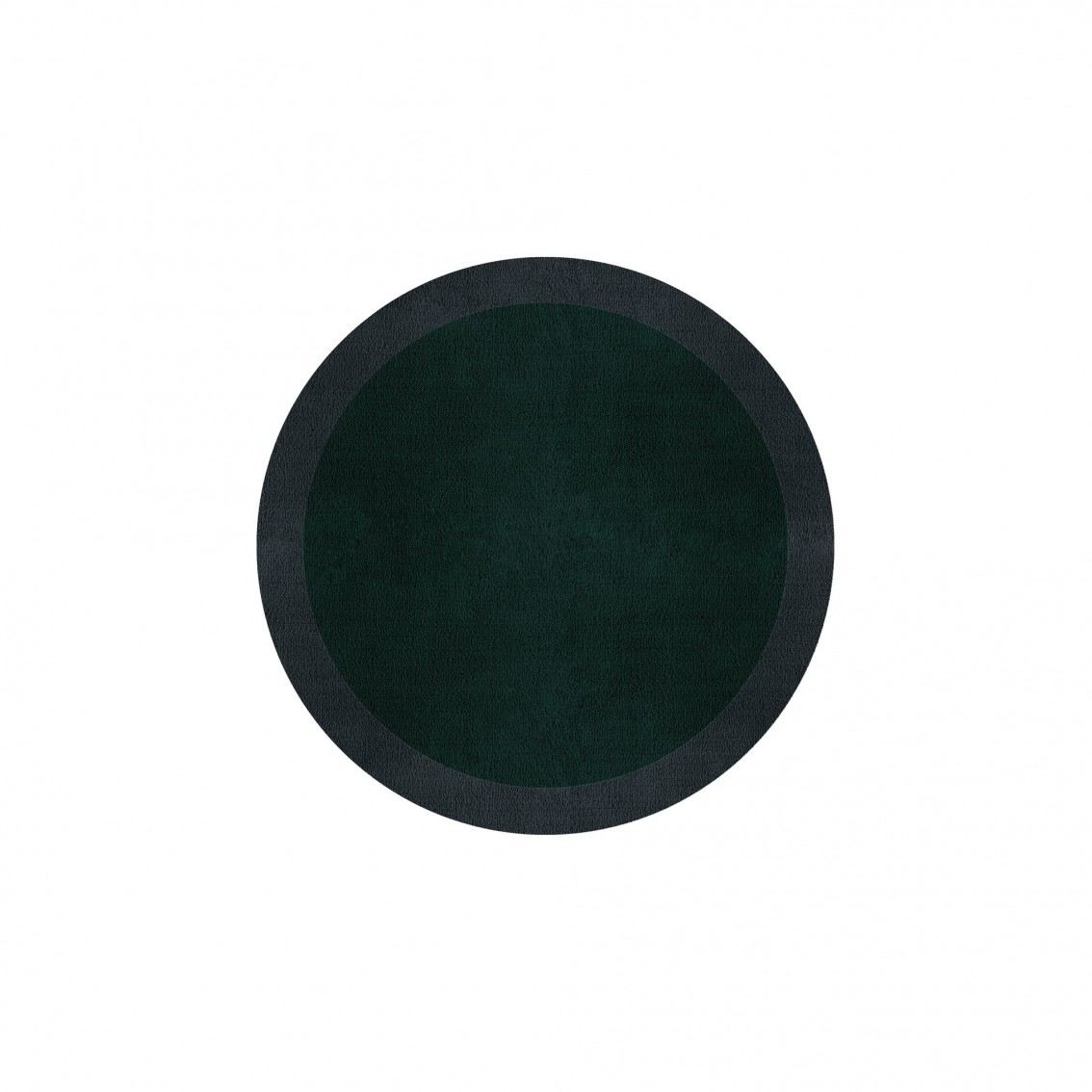 BORDER ATELIER HUNTER GREEN ROUND AREA RUG BORDER ATELIER HUNTER GREEN ROUND AREA RUG