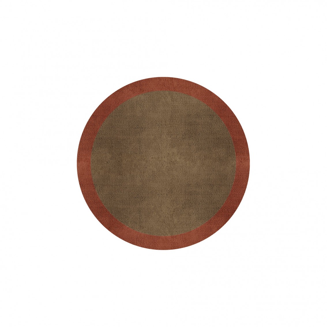 BORDER ATELIER CAMEL BROWN ROUND AREA RUG BORDER ATELIER CAMEL BROWN ROUND AREA RUG