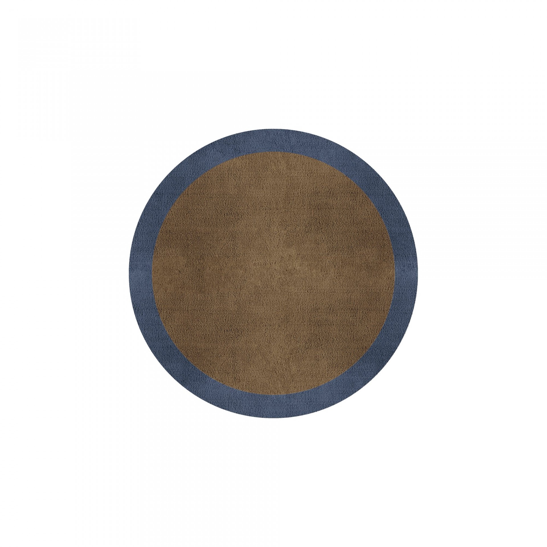 BORDER ATELIER CAMEL BROWN ROUND AREA RUG