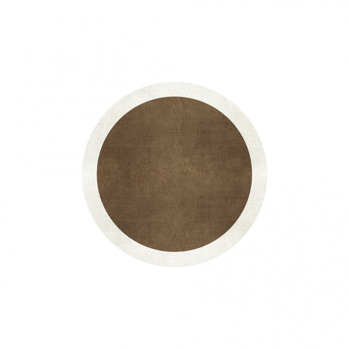 BORDER ATELIER CAMEL BROWN ROUND AREA RUG BORDER ATELIER CAMEL BROWN ROUND AREA RUG