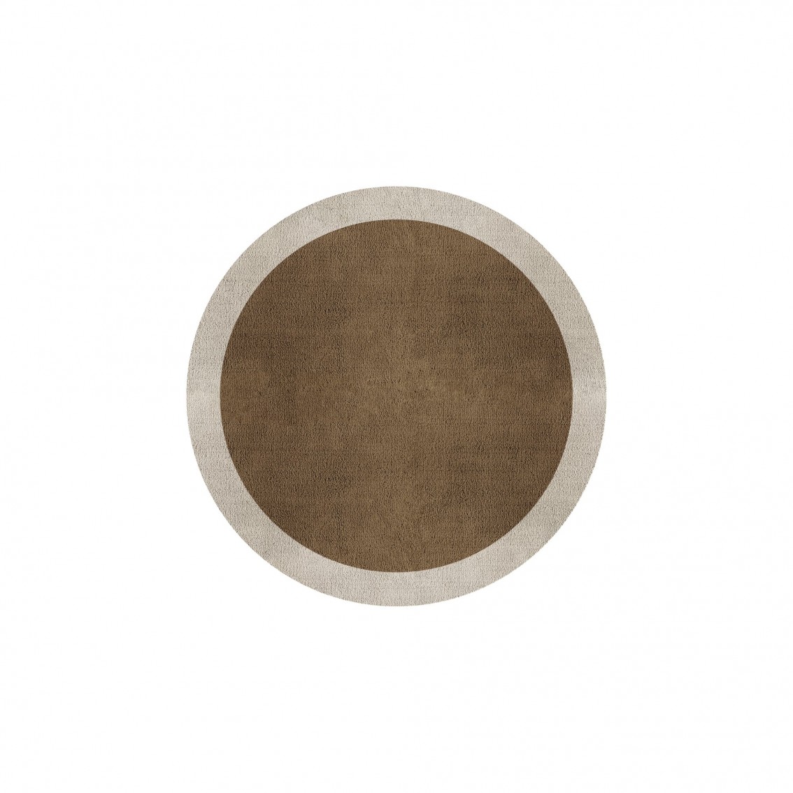 BORDER ATELIER CAMEL BROWN ROUND AREA RUG BORDER ATELIER CAMEL BROWN ROUND AREA RUG