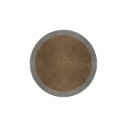 BORDER ATELIER CAMEL BROWN ROUND AREA RUG