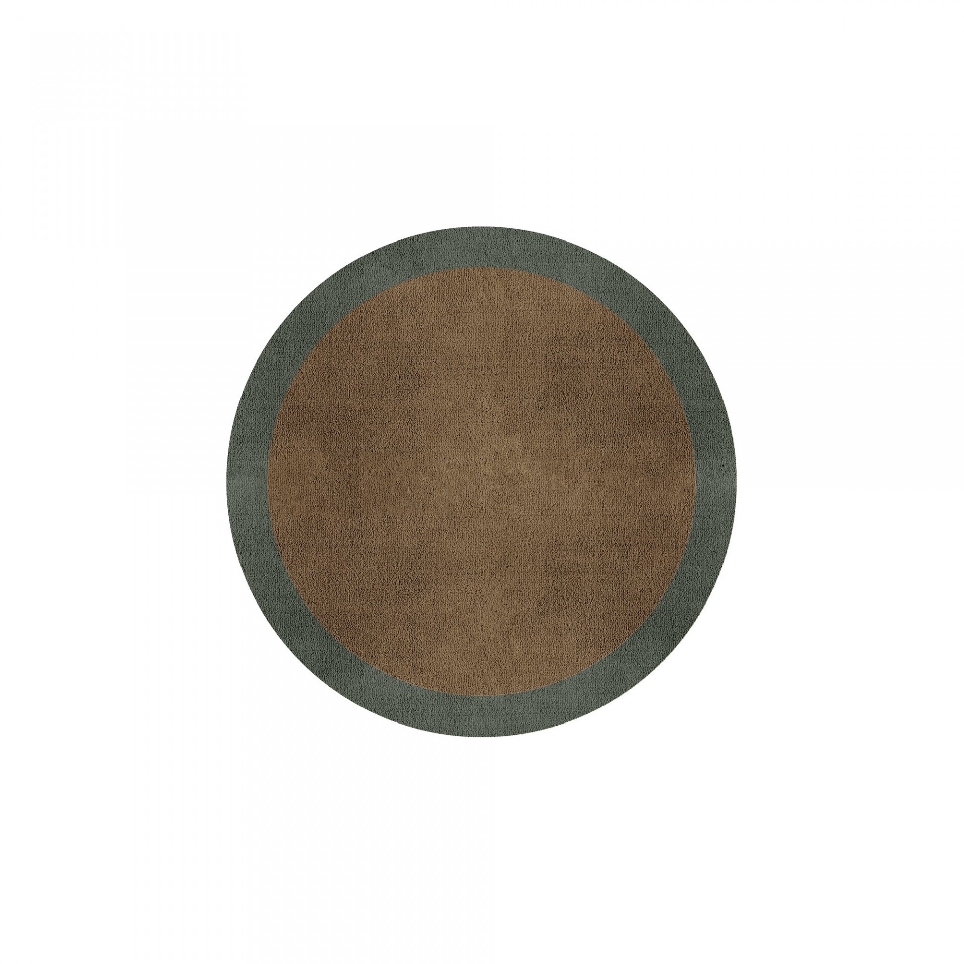 BORDER ATELIER CAMEL BROWN ALFOMBRA REDONDA