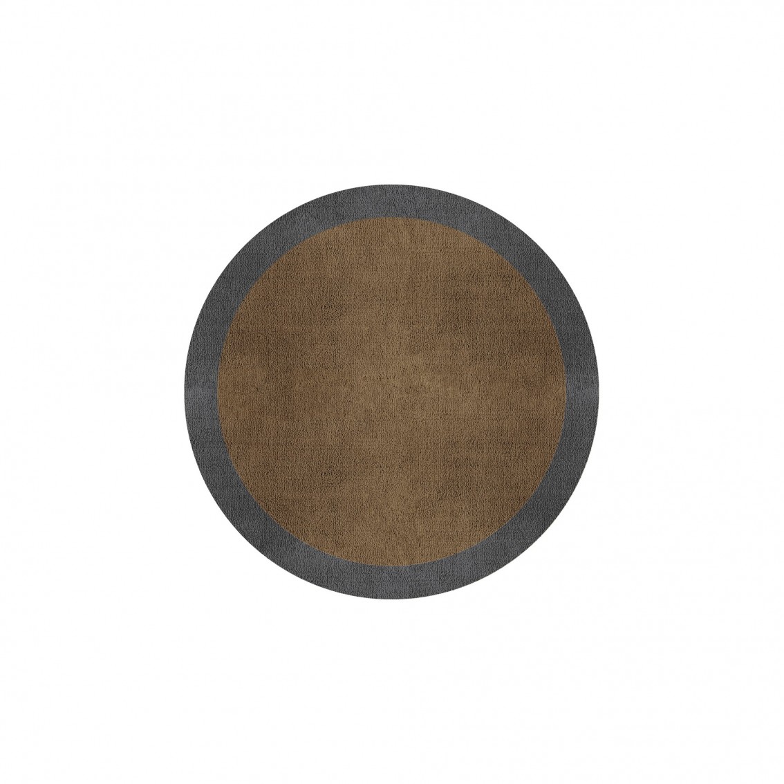 BORDER ATELIER CAMEL BROWN ROUND AREA RUG BORDER ATELIER CAMEL BROWN ROUND AREA RUG