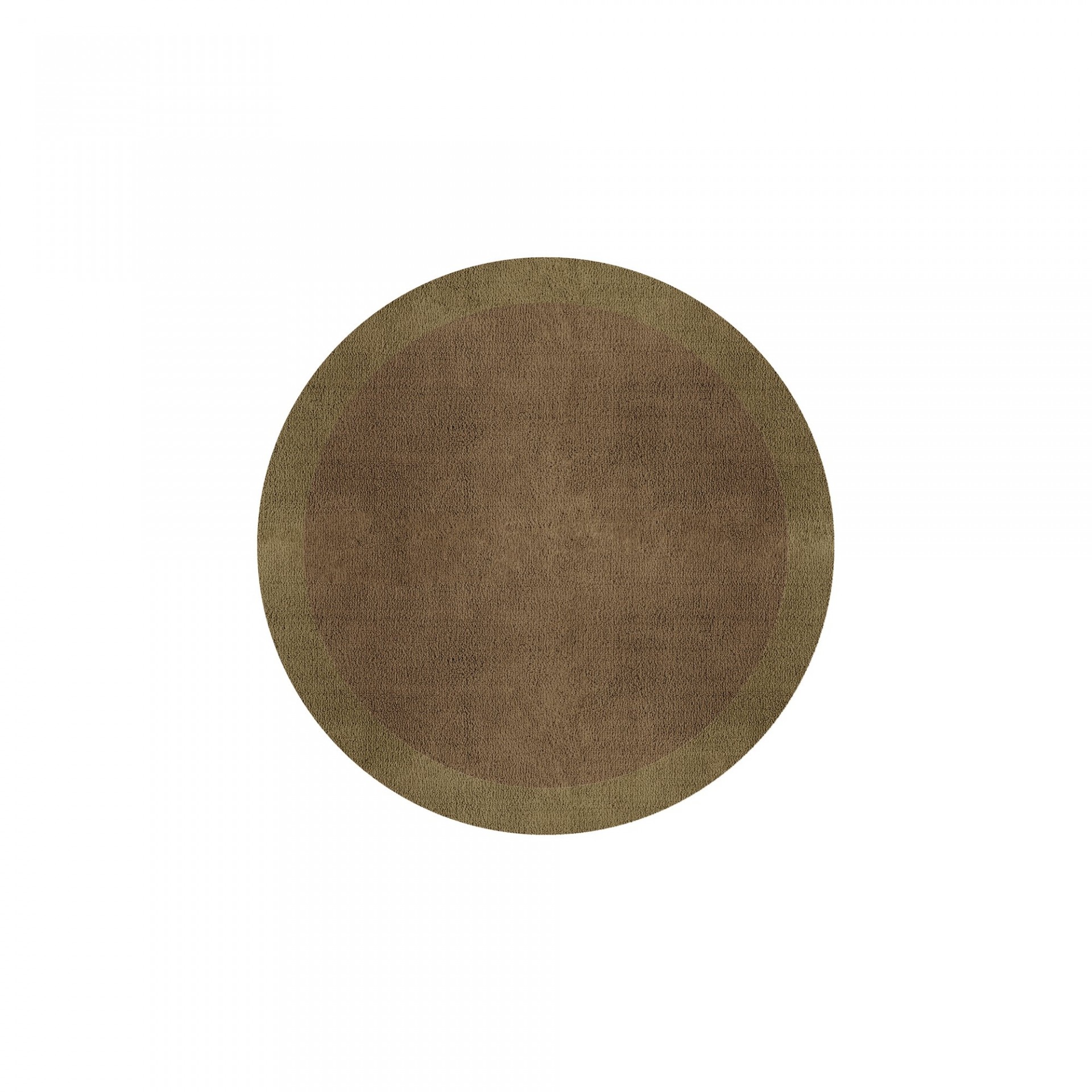 BORDER ATELIER CAMEL BROWN ROUND AREA RUG