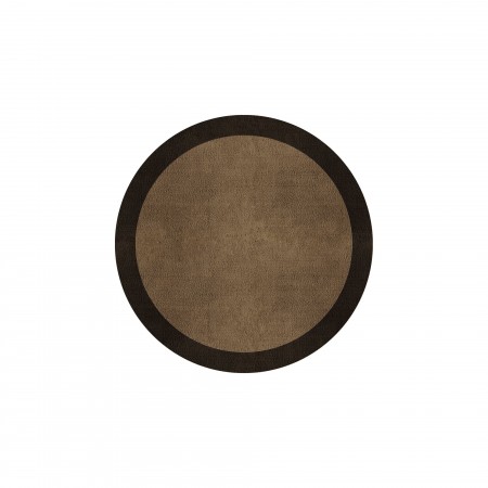 BORDER ATELIER CAMEL BROWN ROUND AREA RUG BORDER ATELIER CAMEL BROWN ROUND AREA RUG