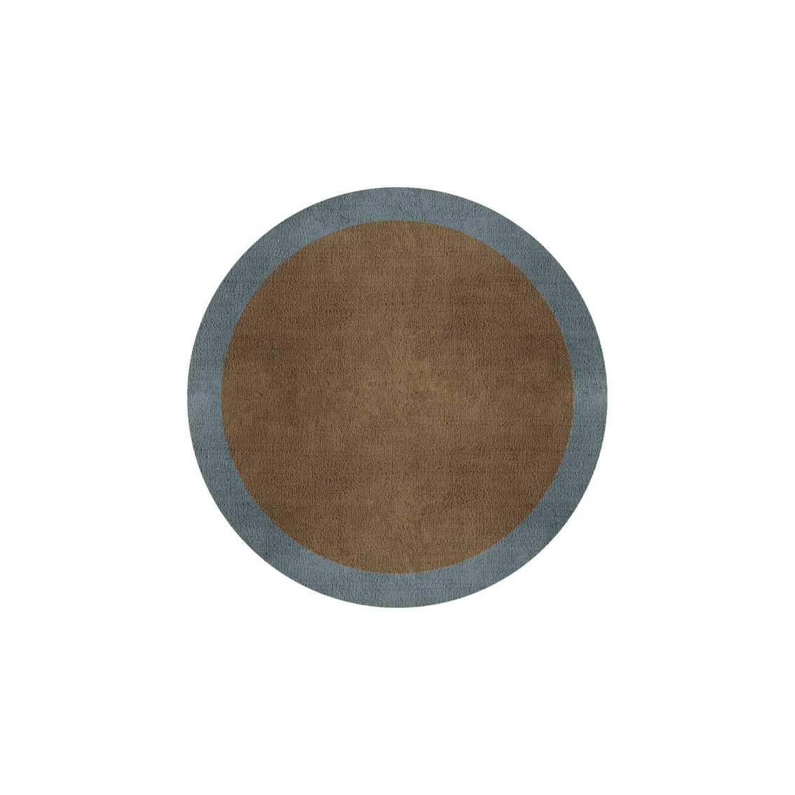BORDER ATELIER CAMEL BROWN ROUND AREA RUG