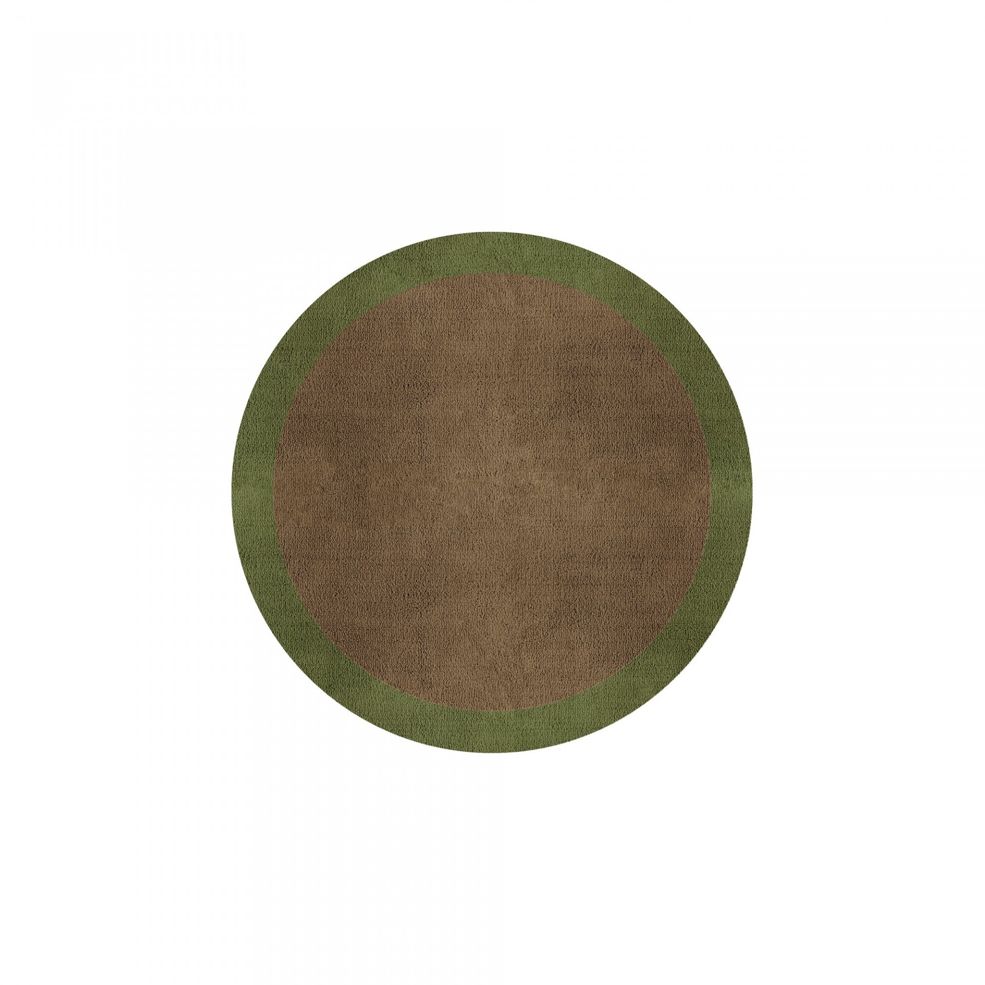 BORDER ATELIER CAMEL BROWN ROUND AREA RUG
