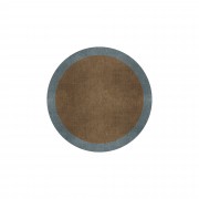 BORDER ATELIER CAMEL BROWN ROUND AREA RUG
