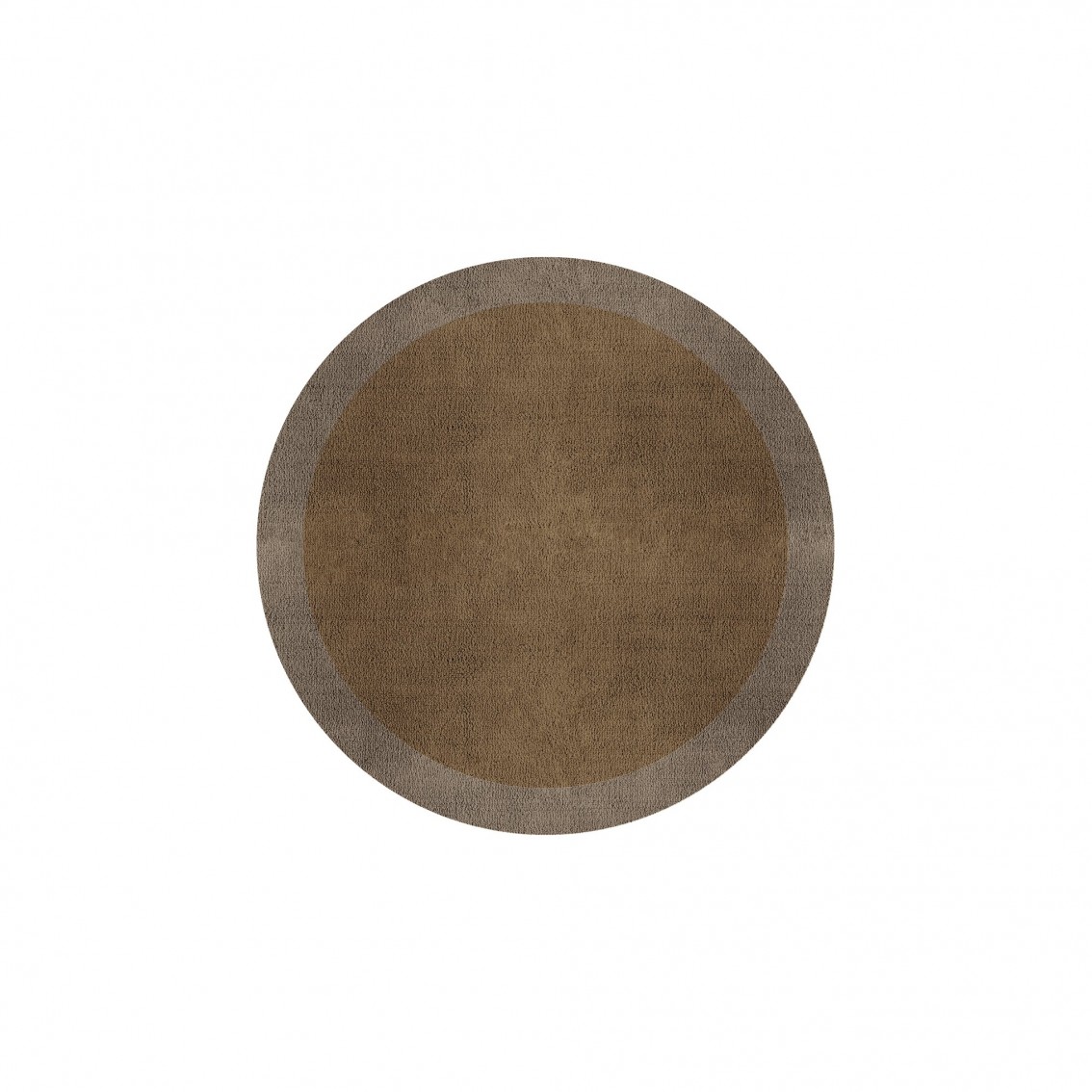 BORDER ATELIER CAMEL BROWN ROUND AREA RUG BORDER ATELIER CAMEL BROWN ROUND AREA RUG