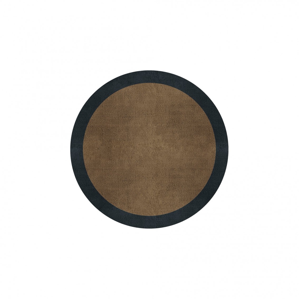 BORDER ATELIER CAMEL BROWN ROUND AREA RUG BORDER ATELIER CAMEL BROWN ROUND AREA RUG