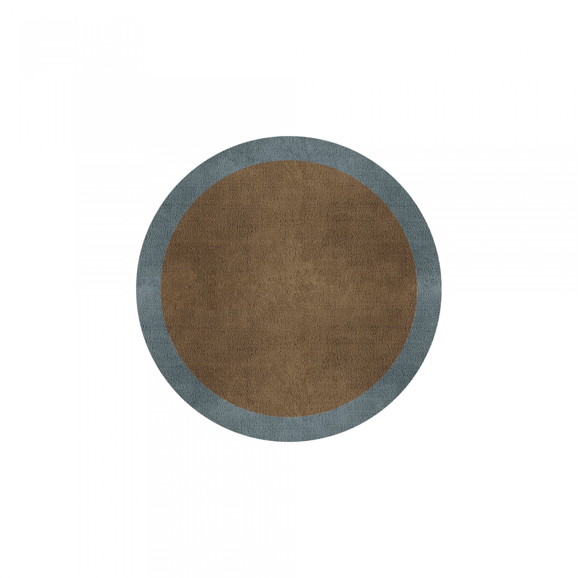 BORDER ATELIER CAMEL BROWN ROUND AREA RUG