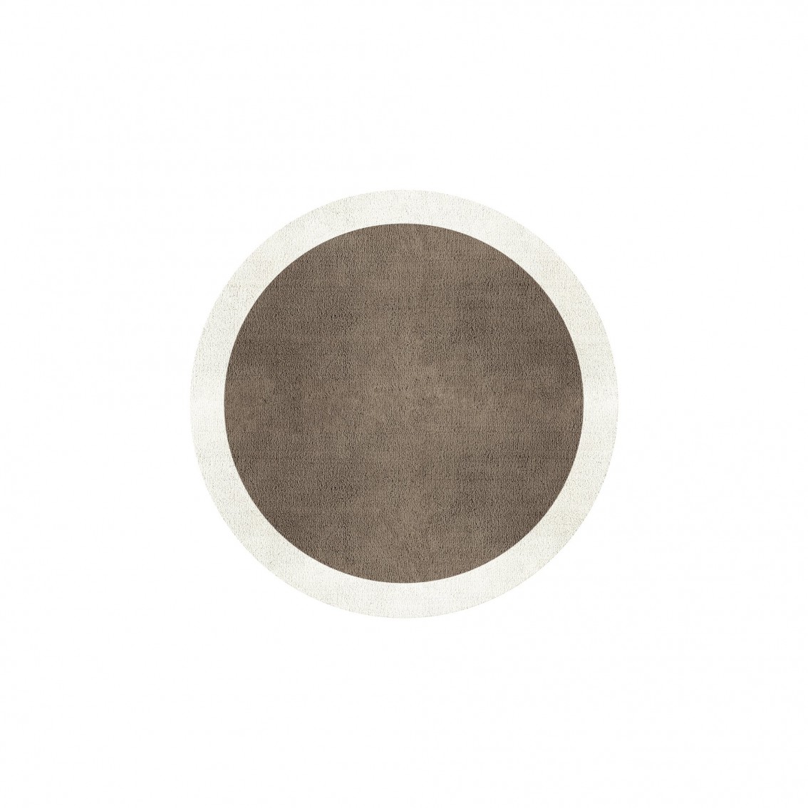 BORDER ATELIER TAUPE ROUND AREA RUG BORDER ATELIER TAUPE ROUND AREA RUG