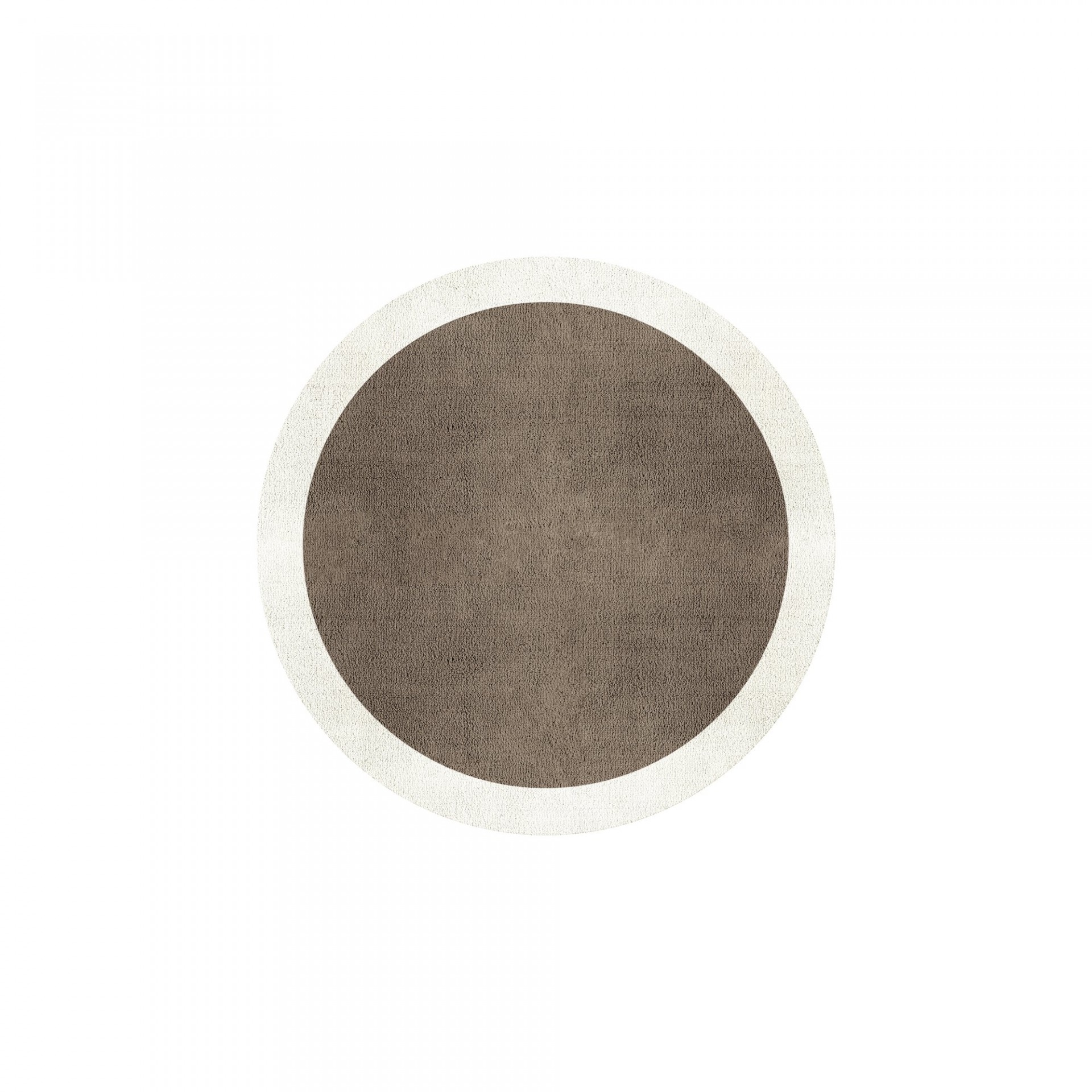 BORDER ATELIER TAUPE ROUND AREA RUG