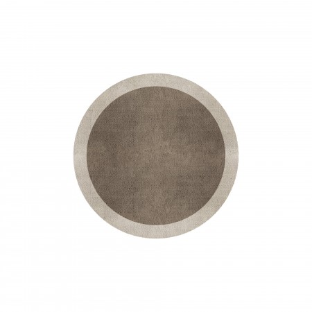 BORDER ATELIER TAUPE ROUND AREA RUG BORDER ATELIER TAUPE ROUND AREA RUG