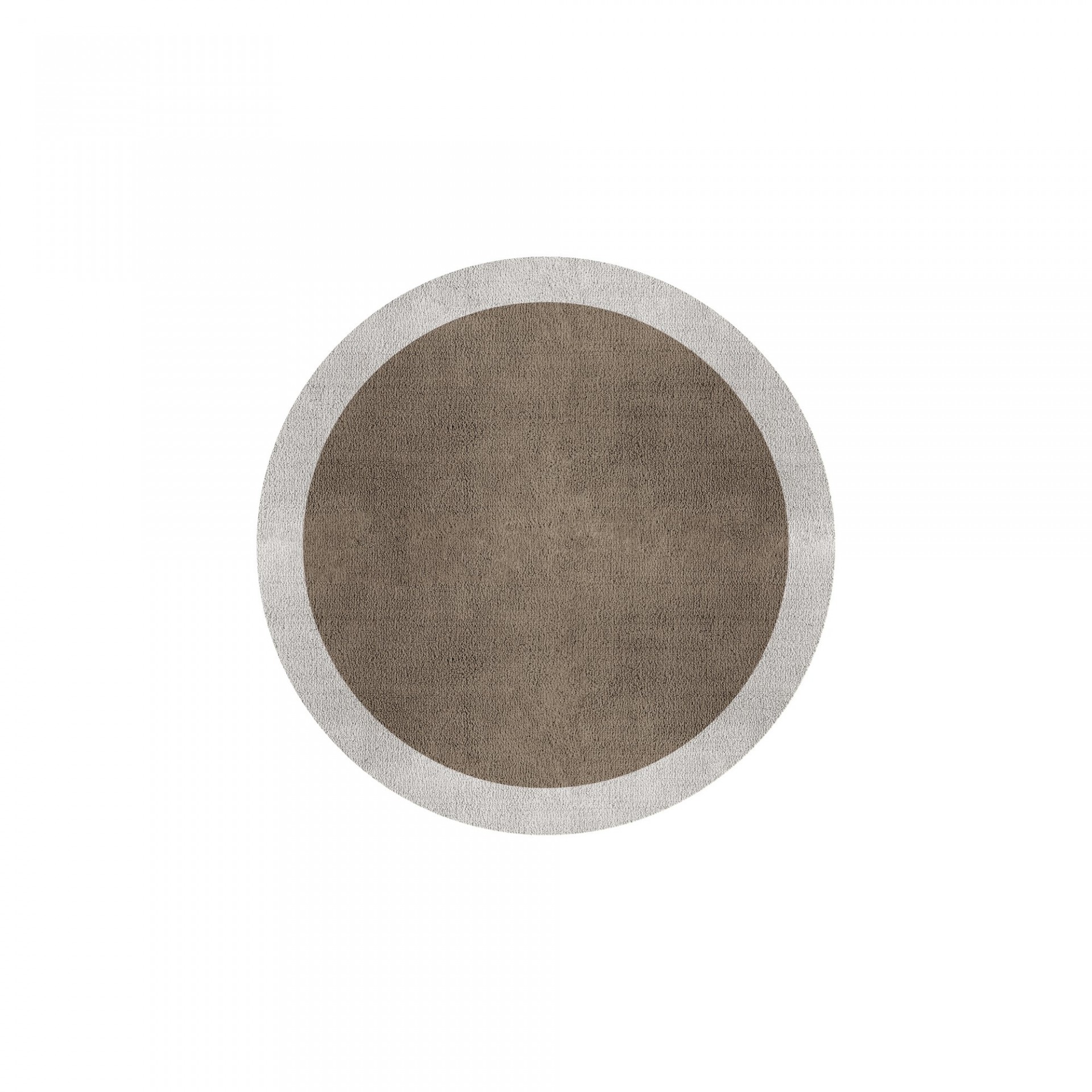 BORDER ATELIER TAUPE ROUND AREA RUG