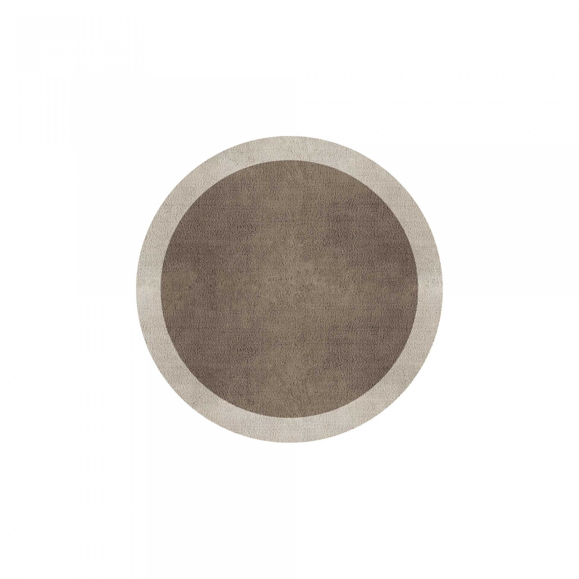 BORDER ATELIER TAUPE ROUND AREA RUG