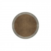 BORDER ATELIER CAMEL BROWN ROUND AREA RUG BORDER ATELIER CAMEL BROWN ROUND AREA RUG