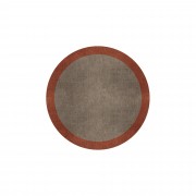 BORDER ATELIER TAUPE ROUND AREA RUG