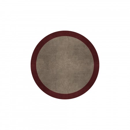 BORDER ATELIER TAUPE ROUND AREA RUG BORDER ATELIER TAUPE ROUND AREA RUG