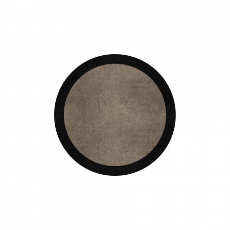 BORDER ATELIER TAUPE ROUND AREA RUG BORDER ATELIER TAUPE ROUND AREA RUG