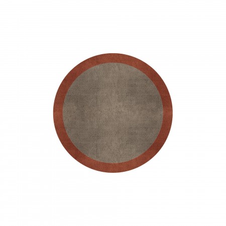 BORDER ATELIER TAUPE ROUND AREA RUG