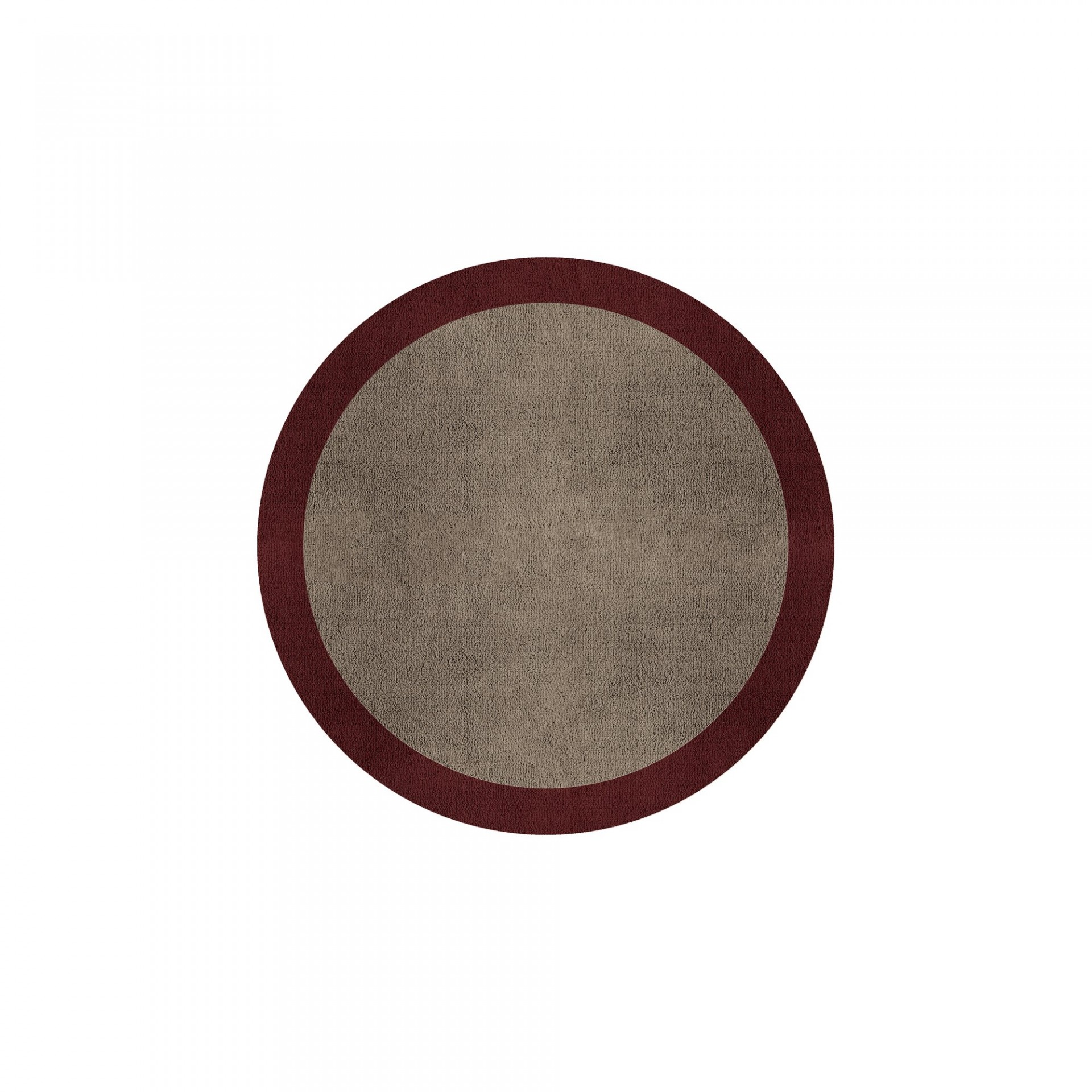 BORDER ATELIER TAUPE ROUND AREA RUG