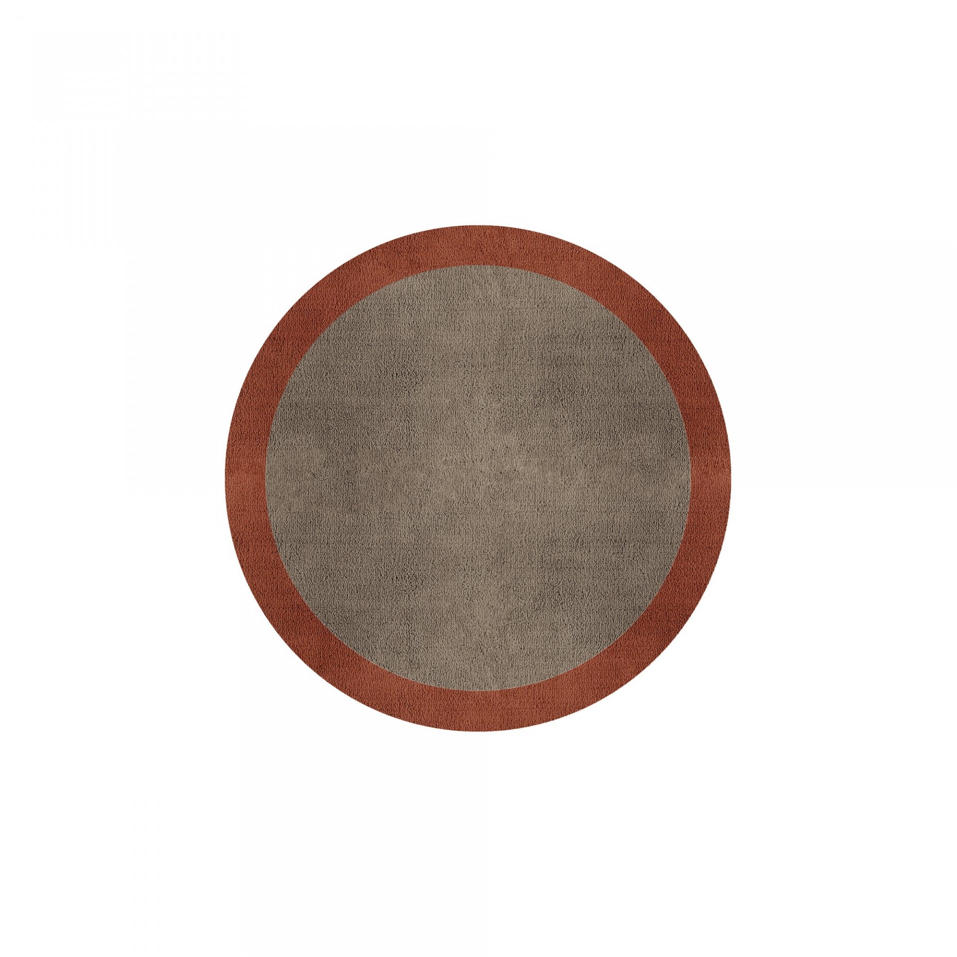BORDER ATELIER TAUPE ROUND AREA RUG