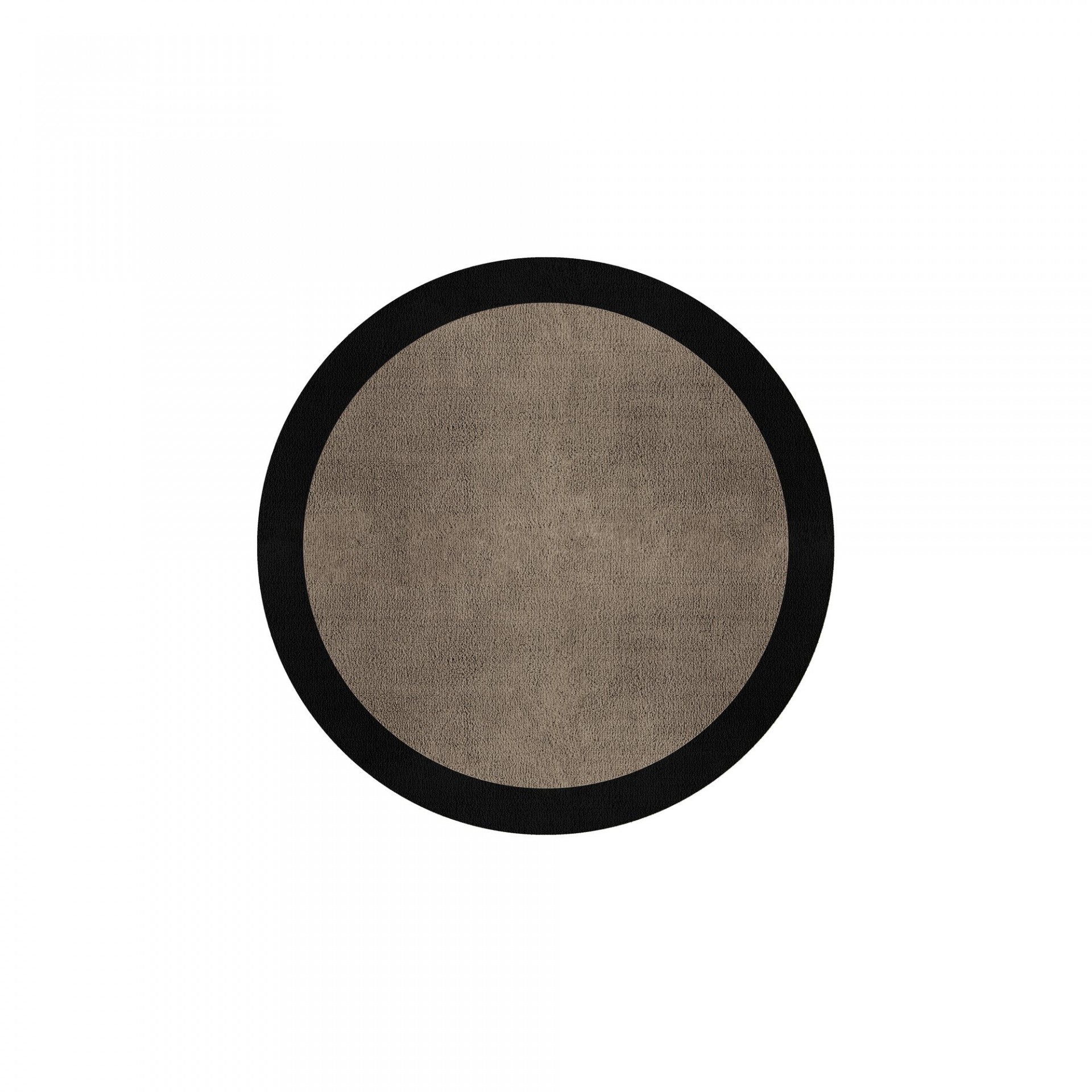 BORDER ATELIER TAUPE ROUND AREA RUG