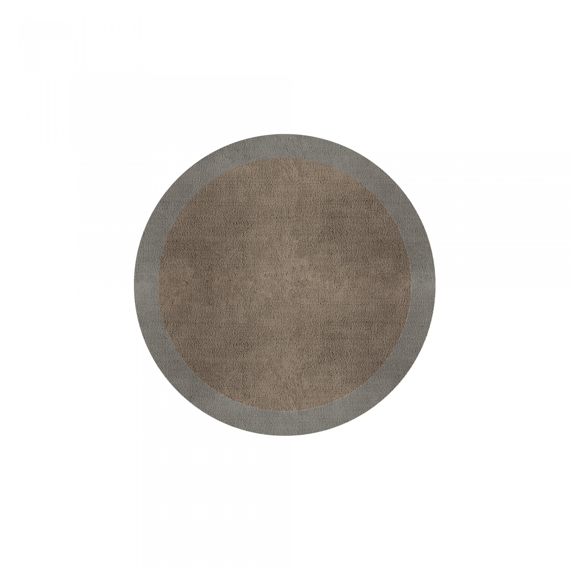 BORDER ATELIER TAUPE ROUND AREA RUG