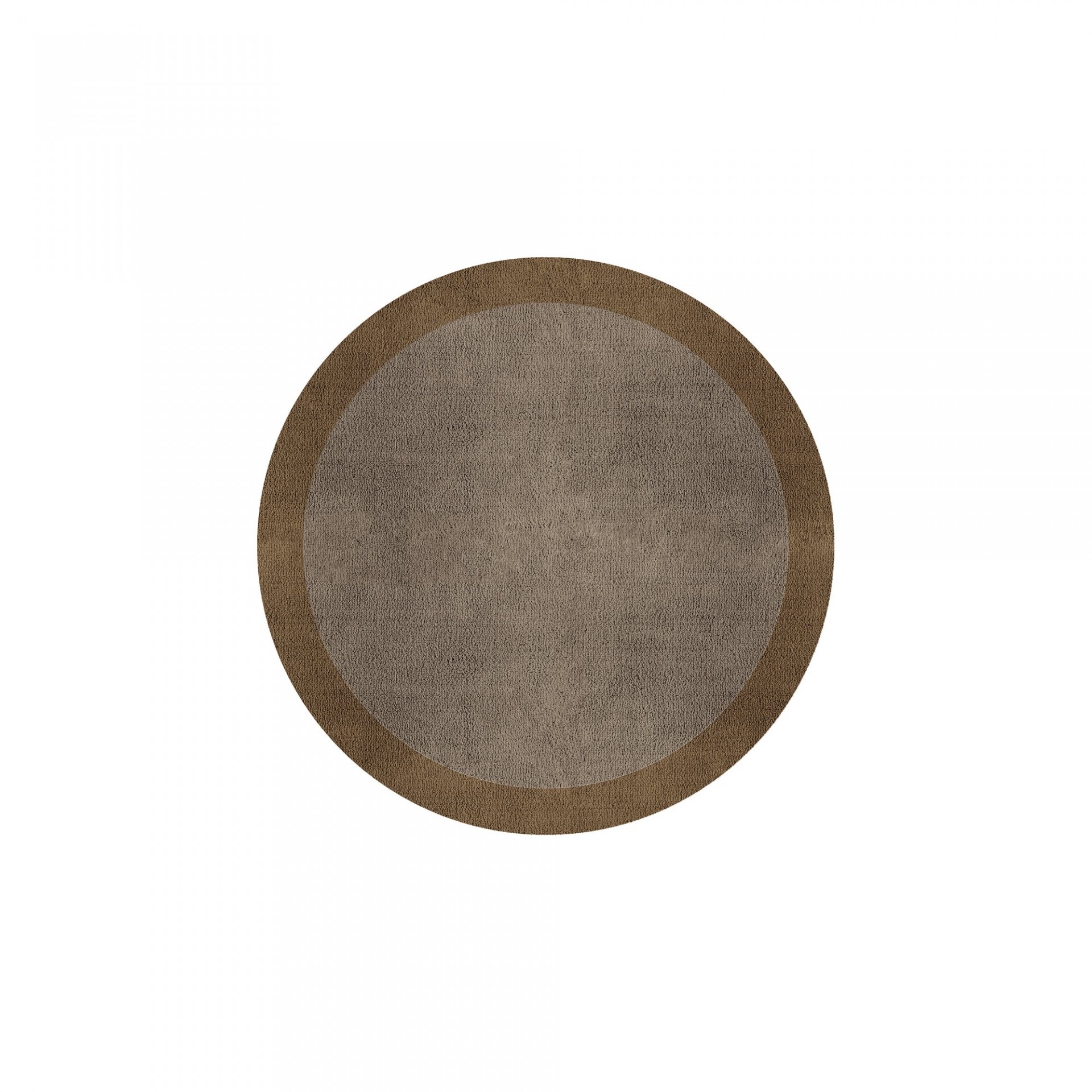 BORDER ATELIER TAUPE ROUND AREA RUG