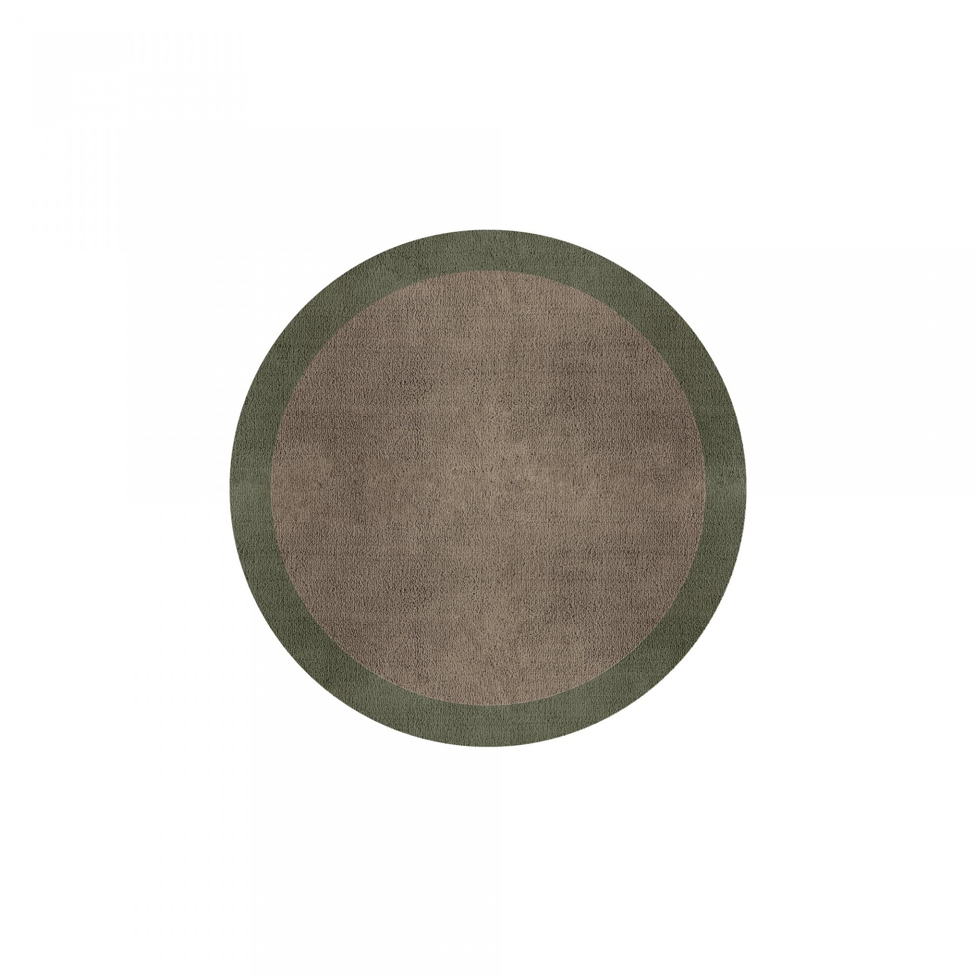 BORDER ATELIER TAUPE ROUND AREA RUG
