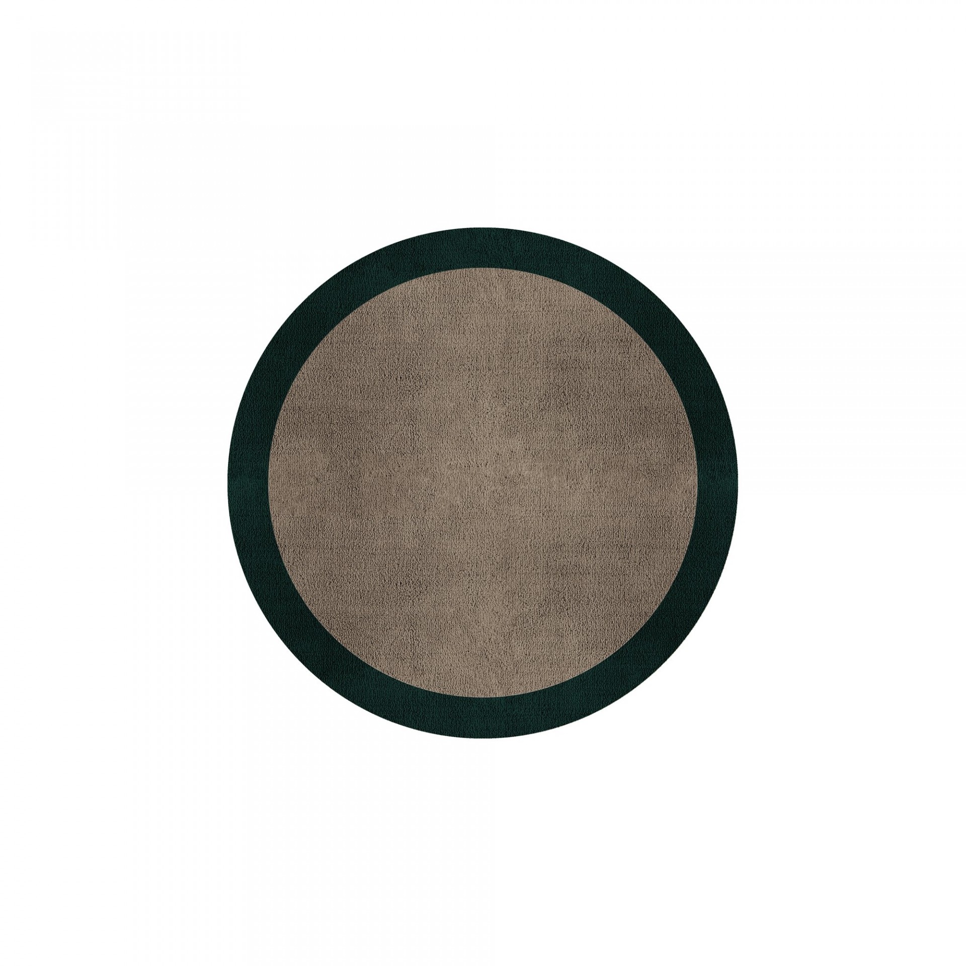 BORDER ATELIER TAUPE ROUND AREA RUG