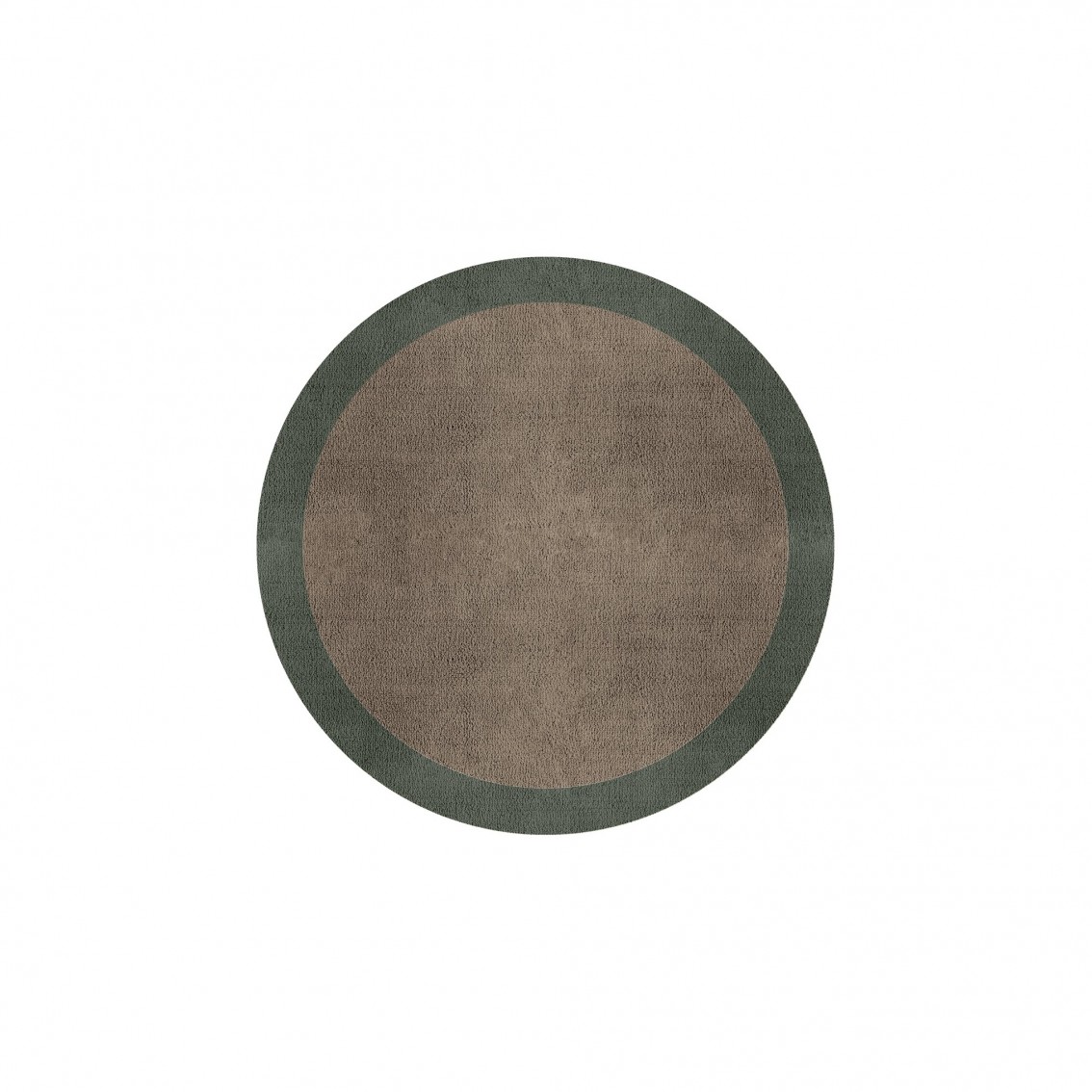 BORDER ATELIER TAUPE ROUND AREA RUG