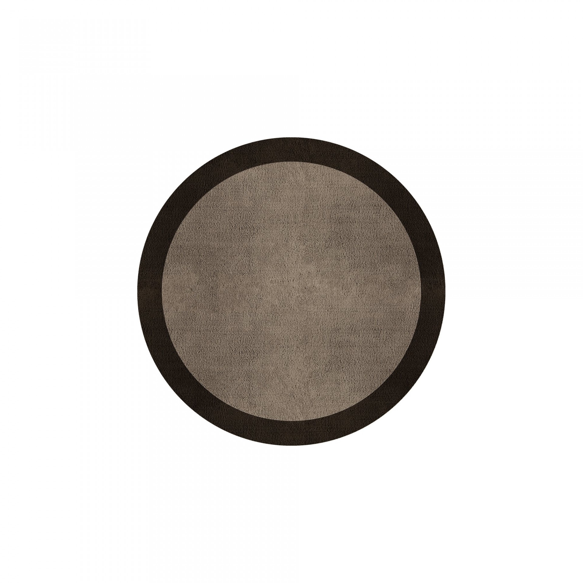BORDER ATELIER TAUPE ROUND AREA RUG