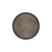 BORDER ATELIER TAUPE ROUND AREA RUG