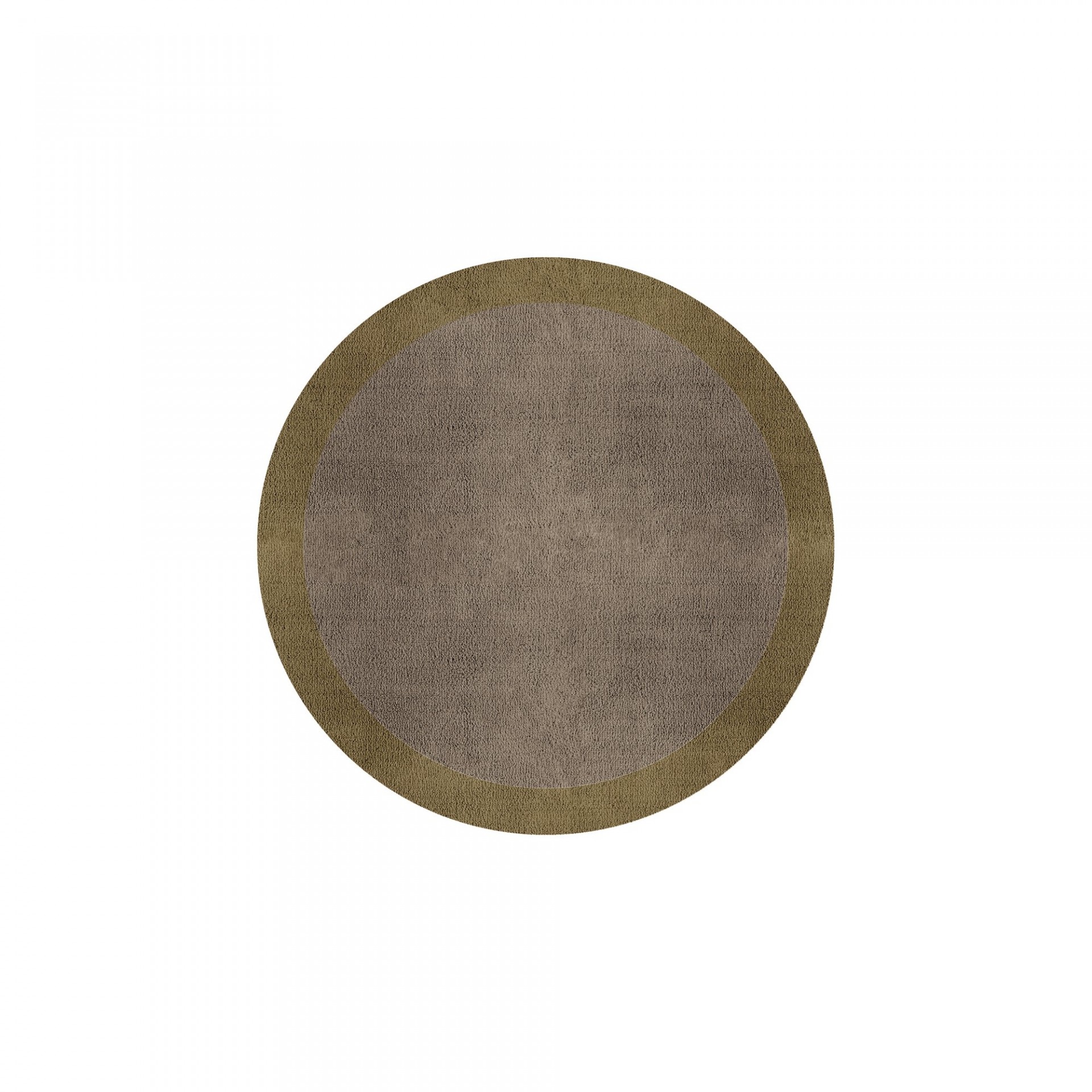 BORDER ATELIER TAUPE ROUND AREA RUG