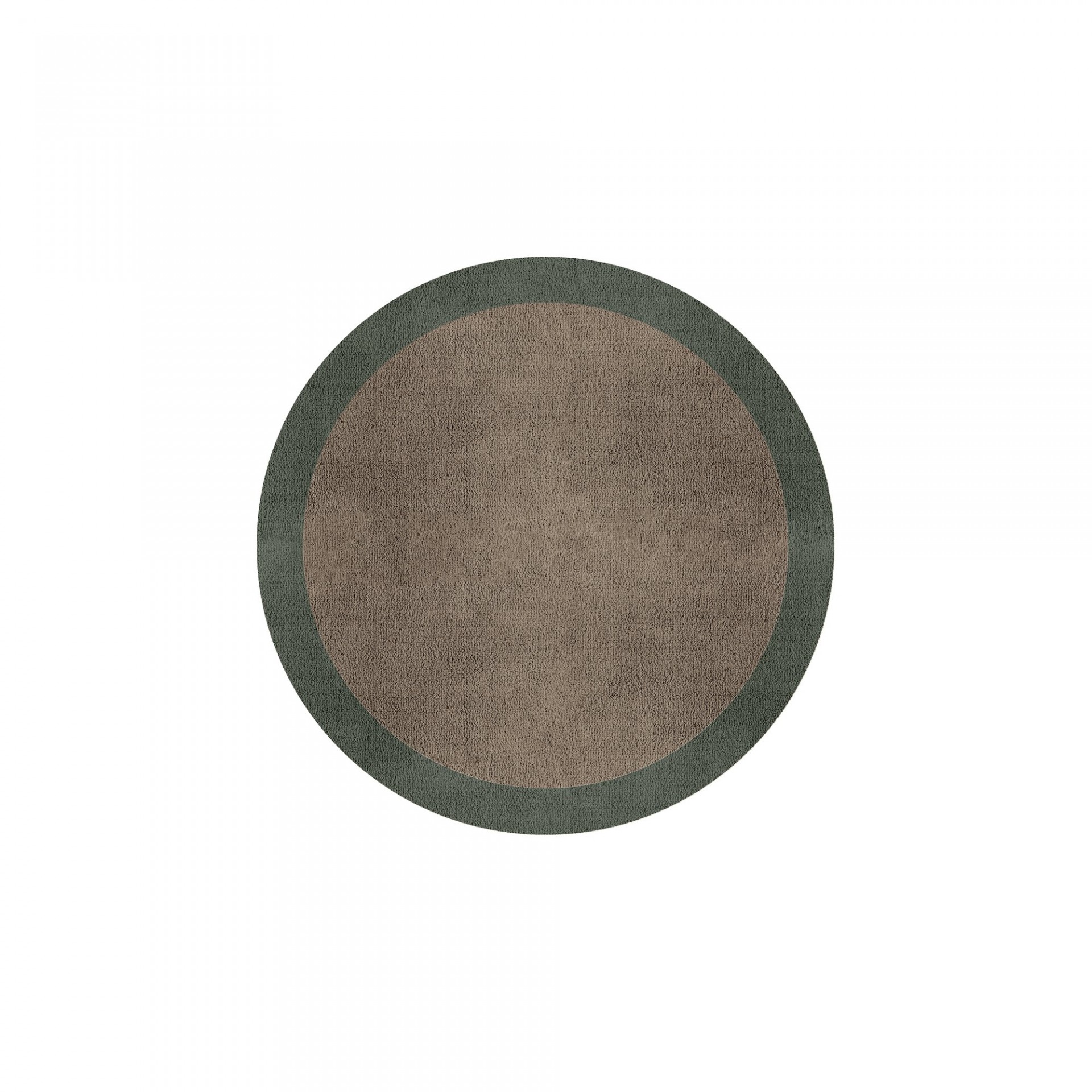 BORDER ATELIER TAUPE ROUND AREA RUG