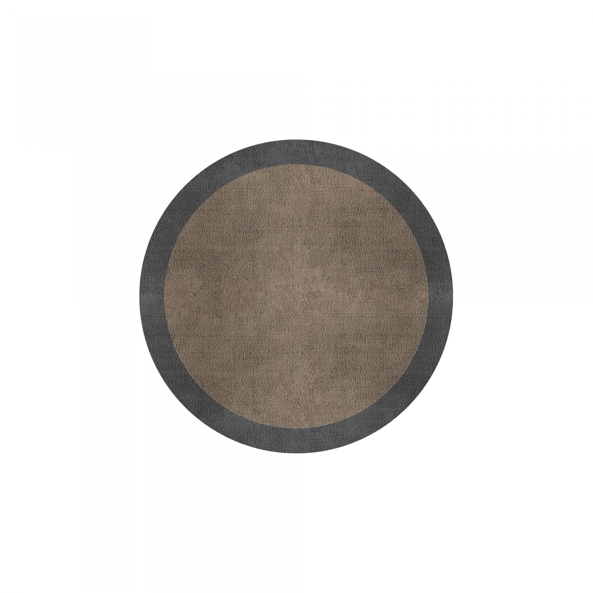 BORDER ATELIER TAUPE ROUND AREA RUG