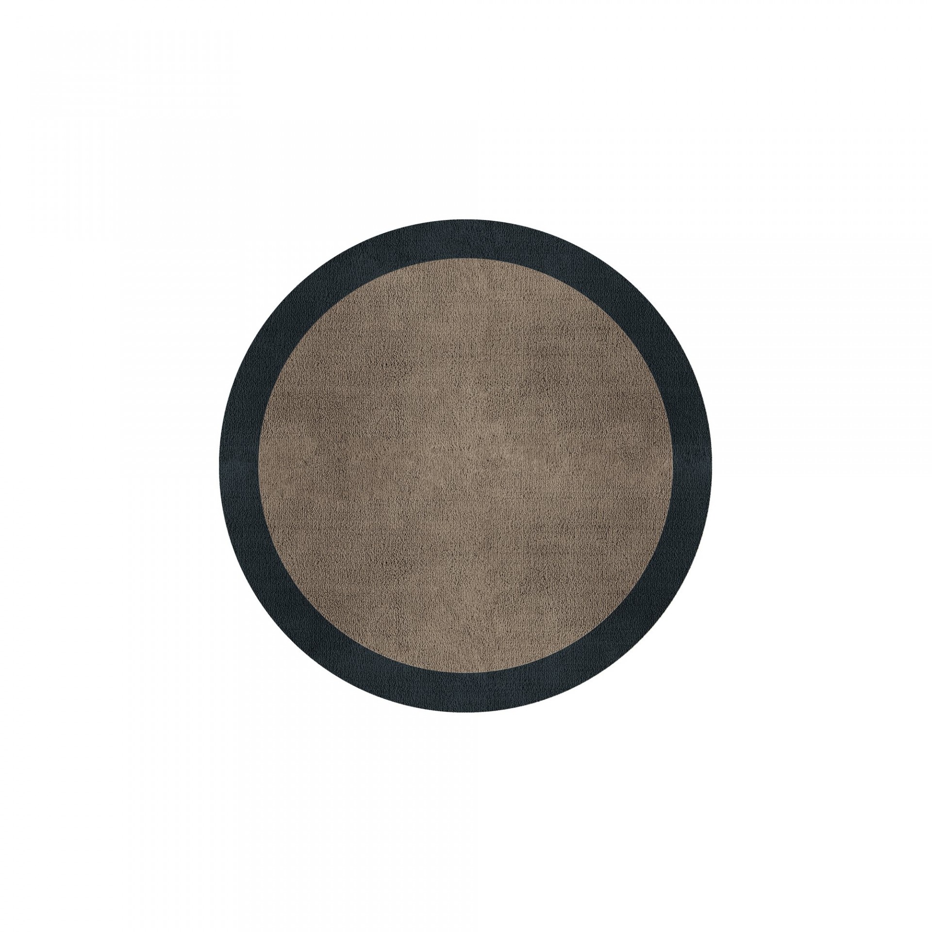 BORDER ATELIER TAUPE ROUND AREA RUG