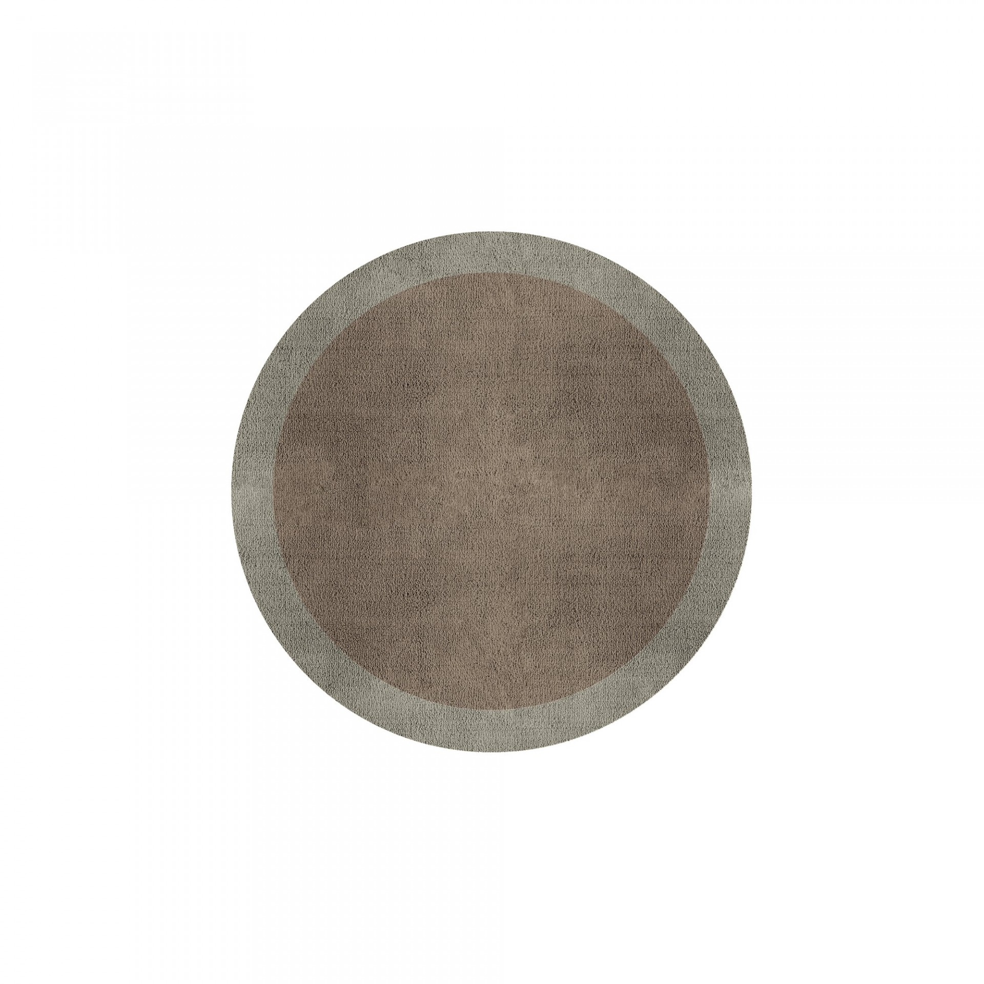 BORDER ATELIER TAUPE ROUND AREA RUG