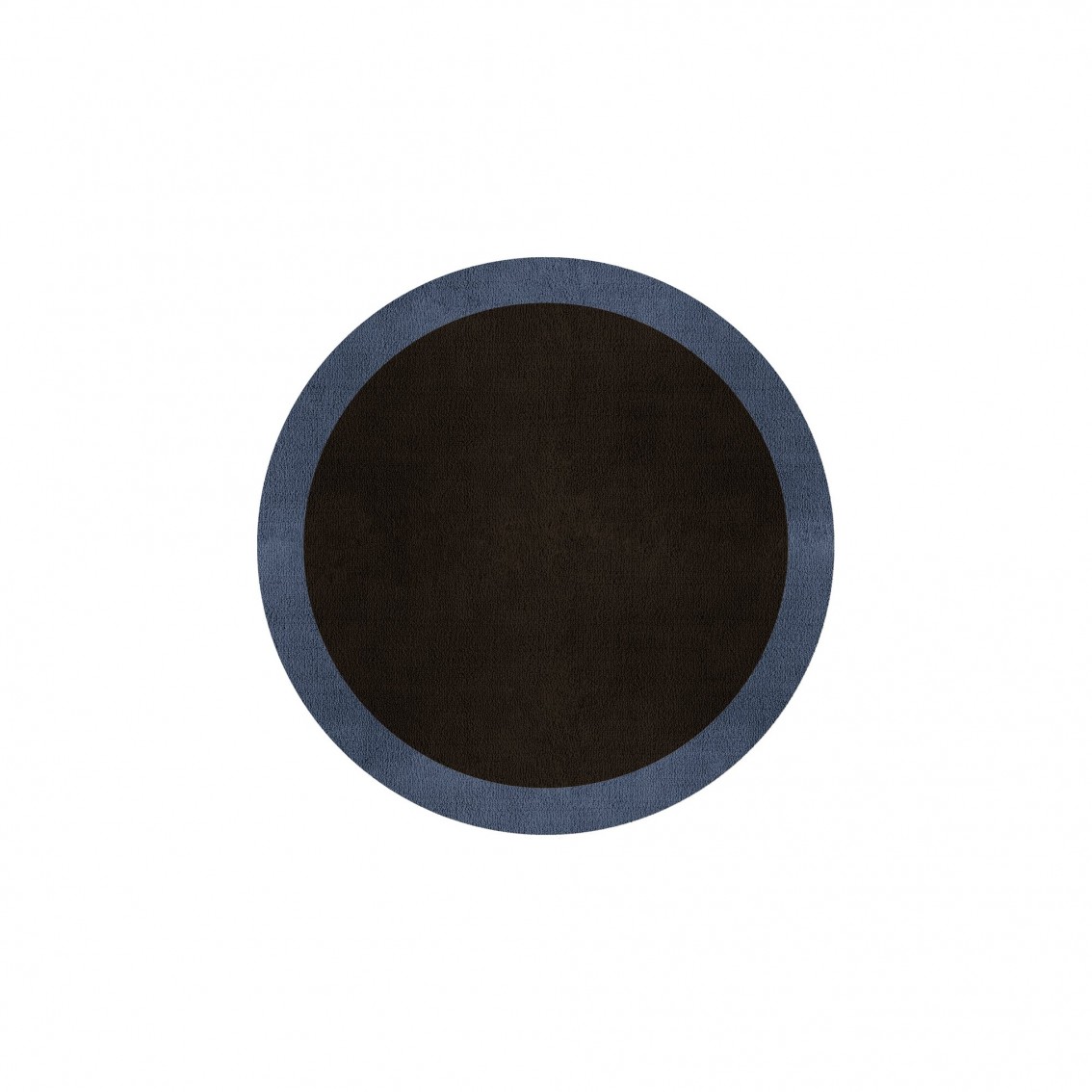BORDER ATELIER DARK BROWN ROUND AREA RUG
