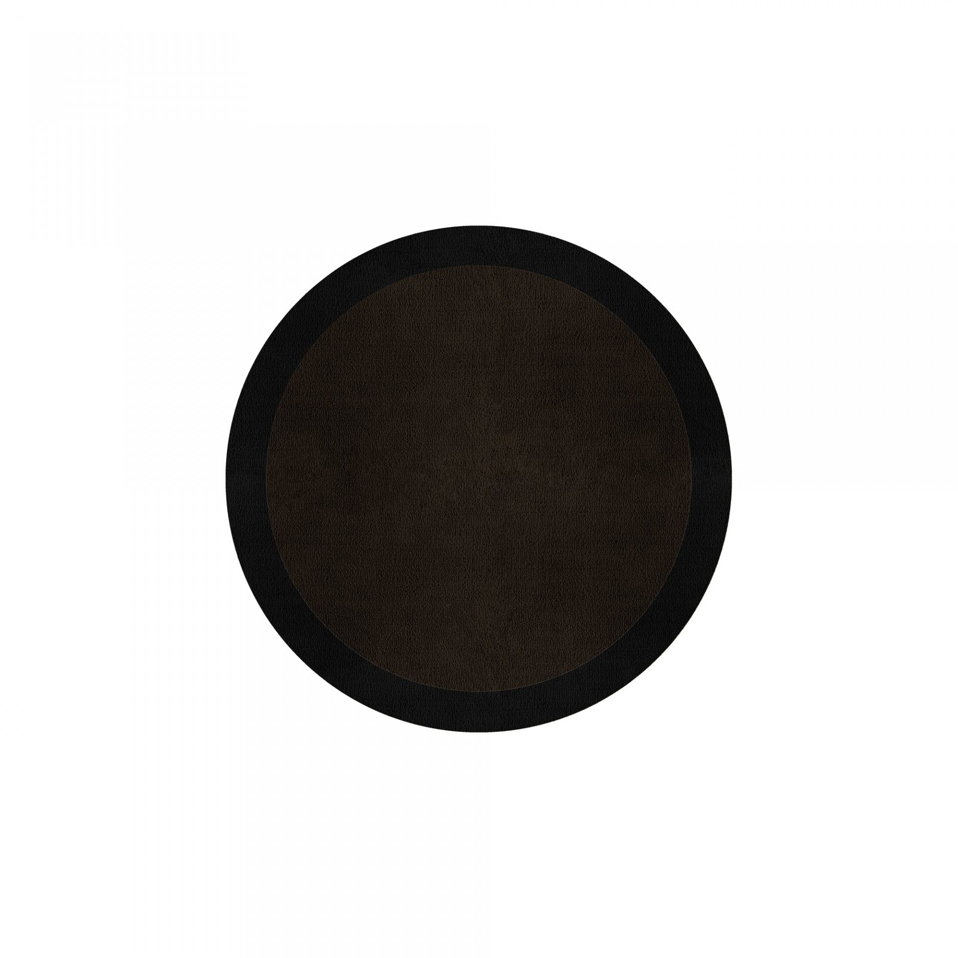 BORDER ATELIER DARK BROWN ROUND AREA RUG