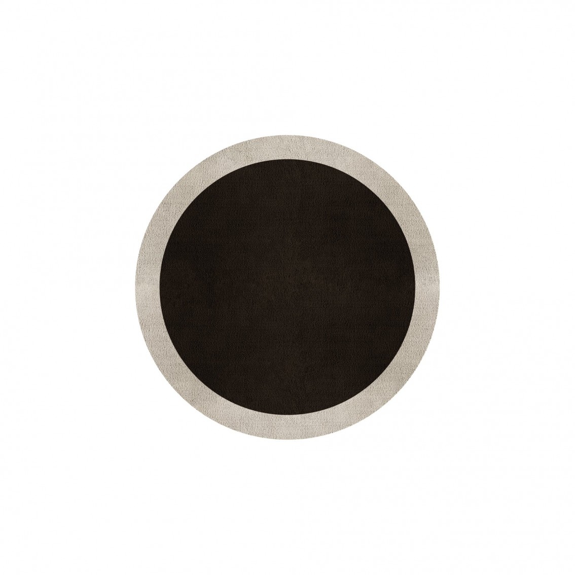 BORDER ATELIER DARK BROWN ROUND AREA RUG
