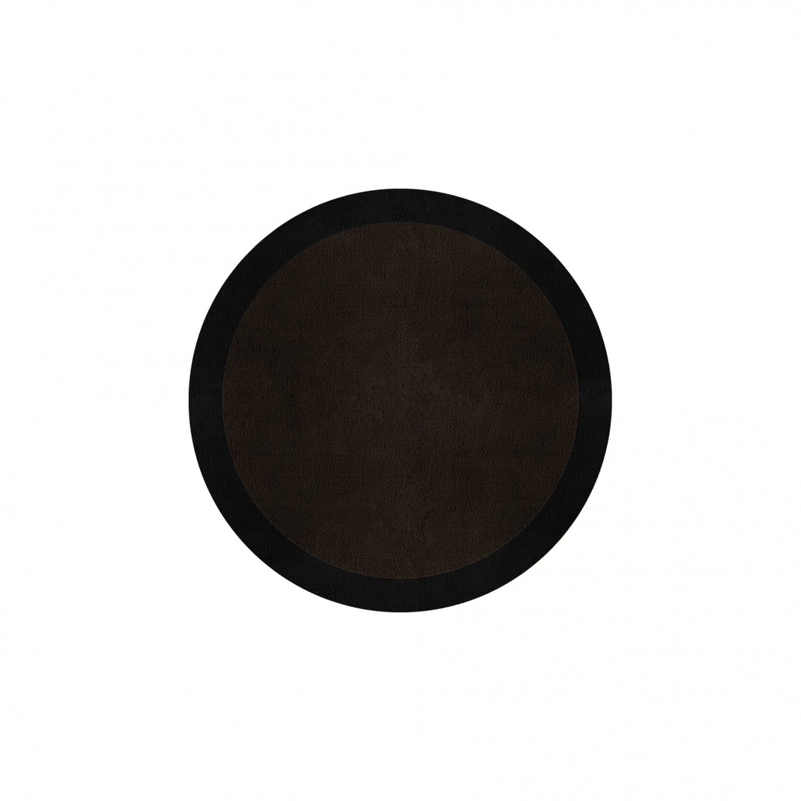 BORDER ATELIER DARK BROWN ROUND AREA RUG