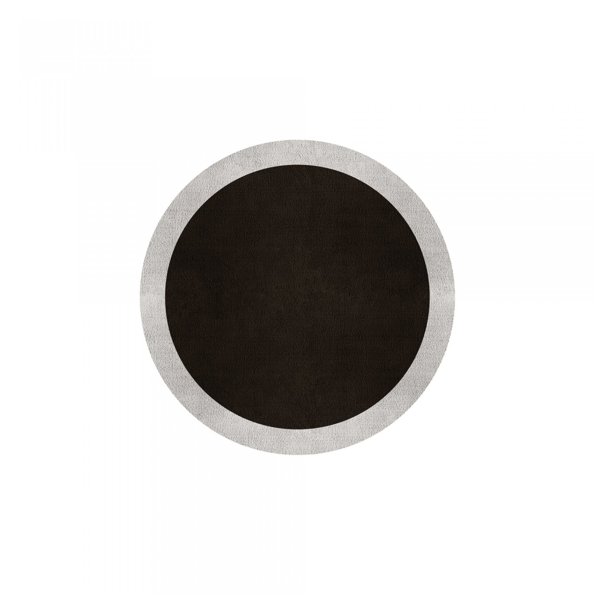 BORDER ATELIER DARK BROWN ROUND AREA RUG