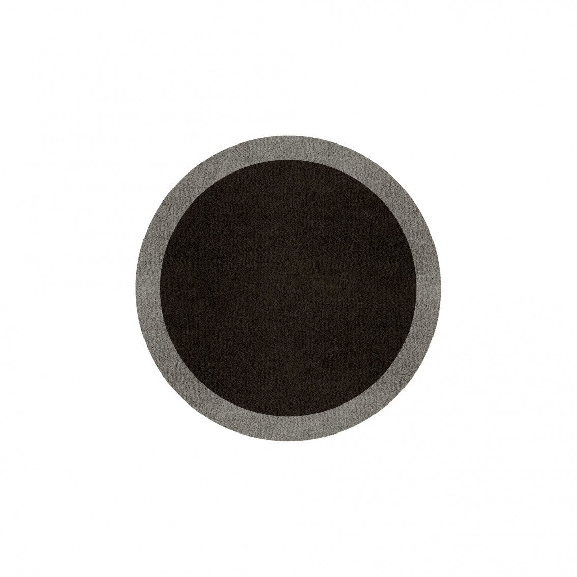 BORDER ATELIER DARK BROWN ROUND AREA RUG