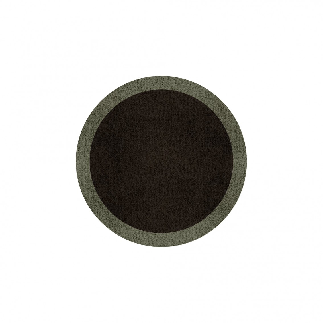BORDER ATELIER DARK BROWN ROUND AREA RUG